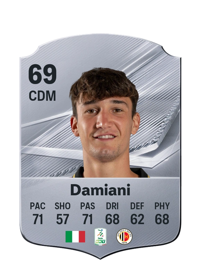 Samuele Damiani, Common card, rated 69