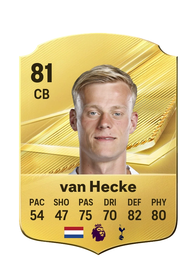 Jan Paul van Hecke, Common card, rated 81