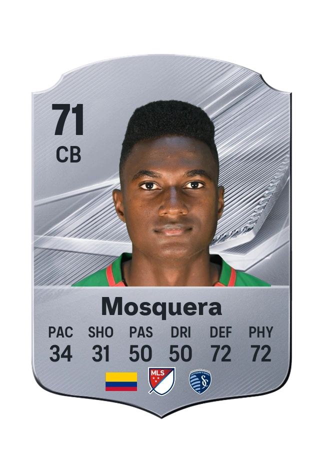 Moisés Mosquera, Common card, rated 71