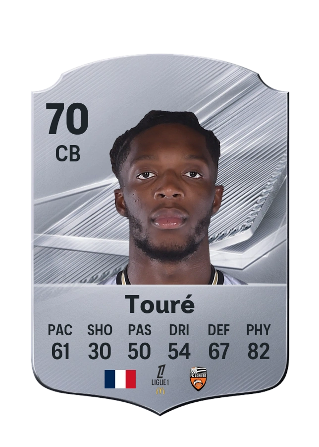 Isaak Touré, Common card, rated 70