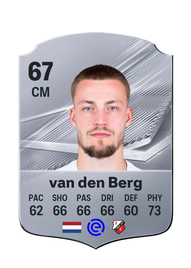 Davy van den Berg, Common card, rated 67