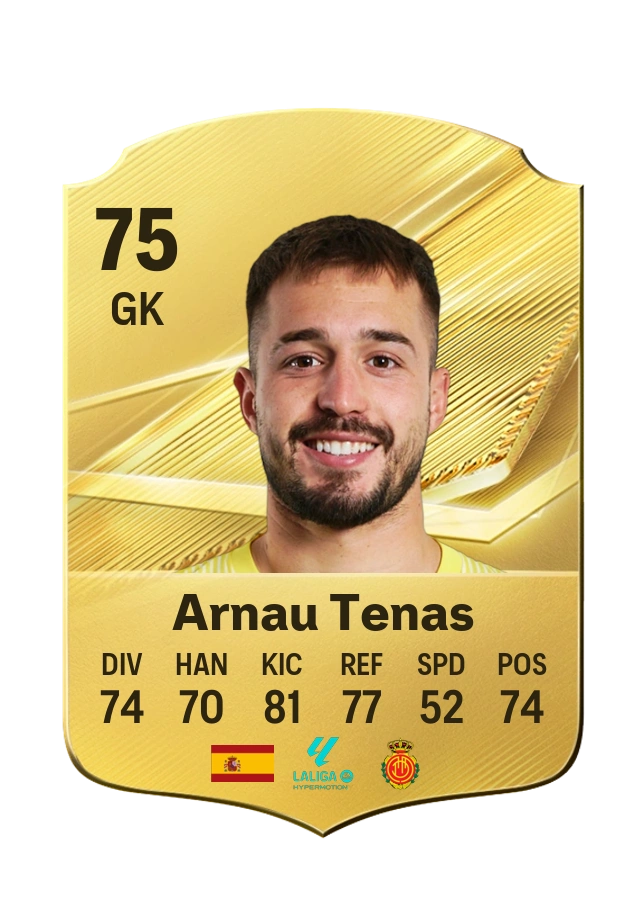 Arnau Tenas, Common card, rated 75