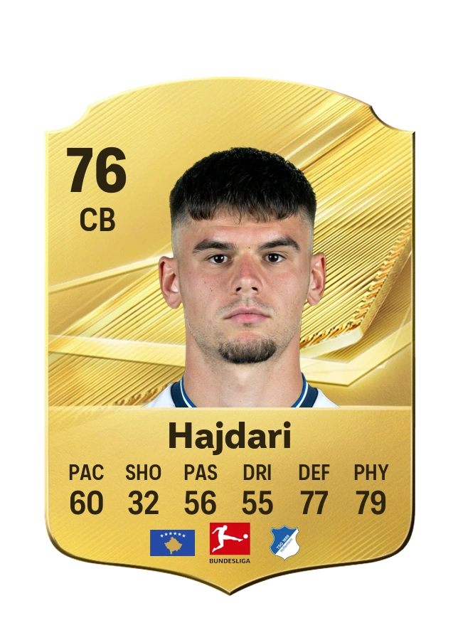 Albian Hajdari, Common card, rated 76