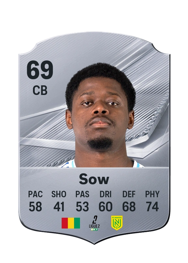 Saïdou Sow, Common card, rated 69