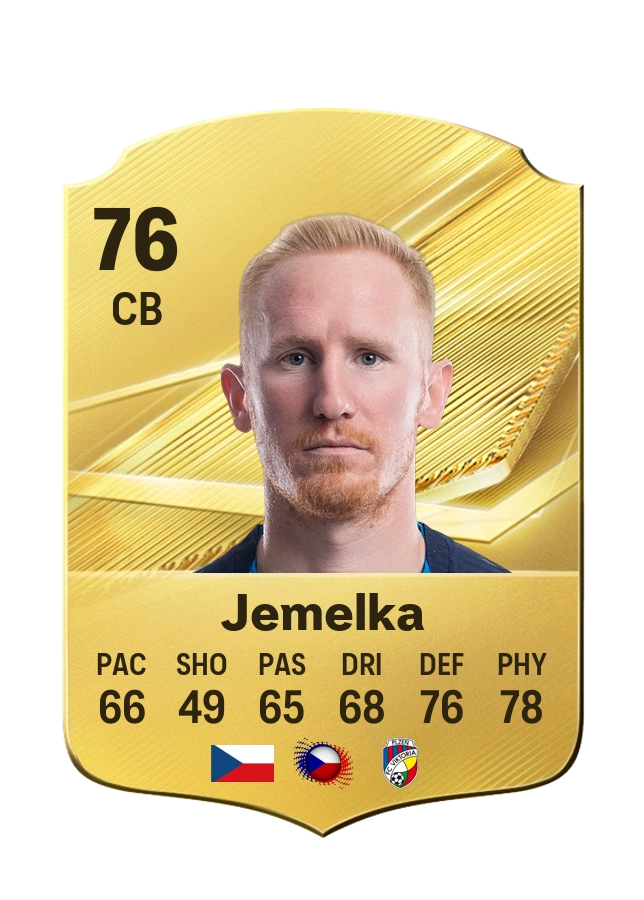 Václav Jemelka، بطاقة Common، بتقييم 76