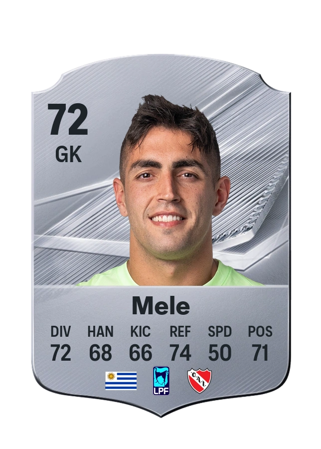 Santiago Mele, Common card, rated 72