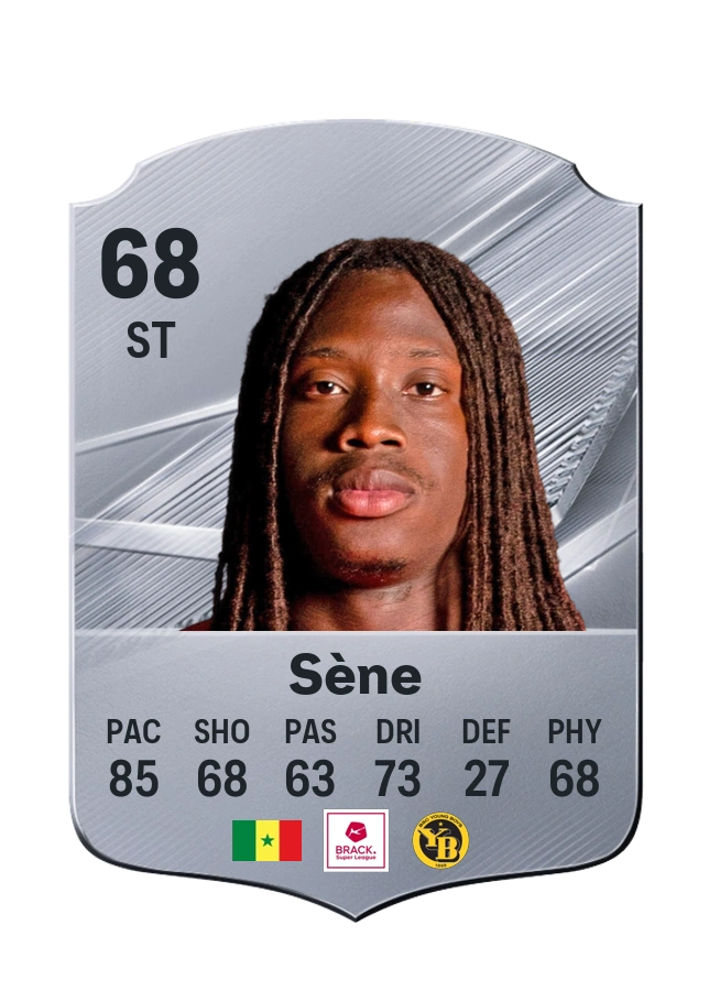 Kaly Sène, Common card, rated 68