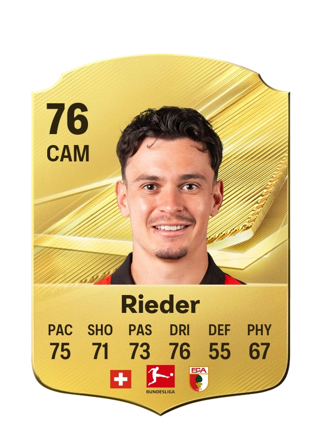 Fabian Rieder، بطاقة Common، بتقييم 76