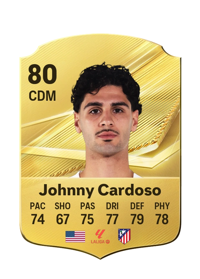 Carta Common di Johnny Cardoso, valutazione 80