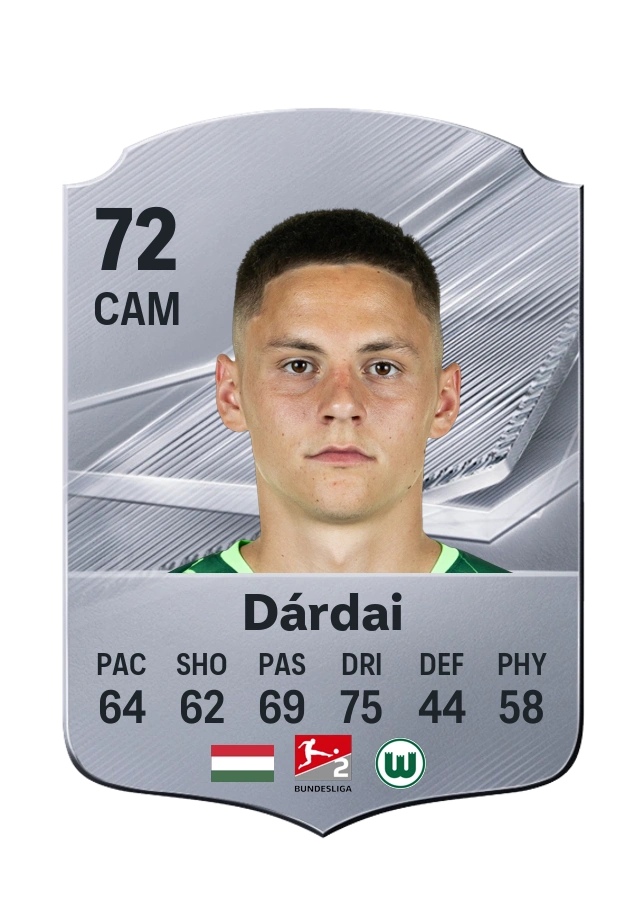 Bence Dárdai, karta Common, ocena 72