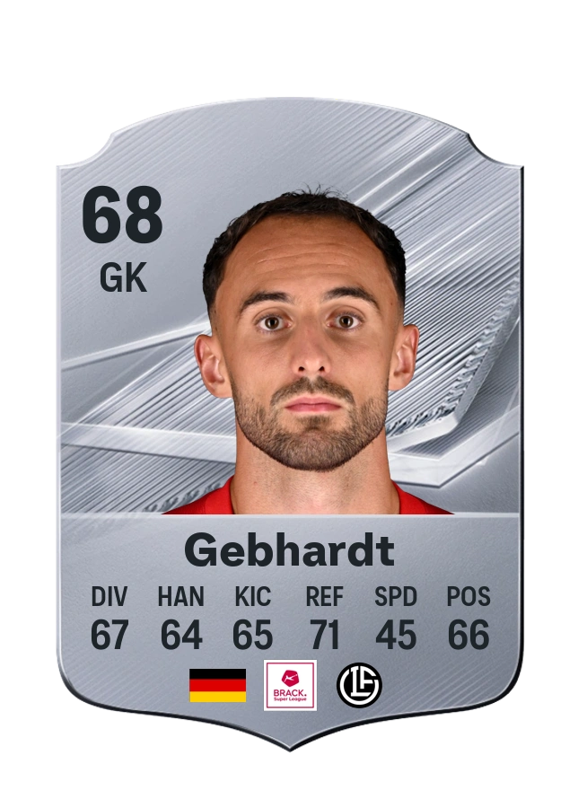 Felix Gebhardt, Common card, rated 68