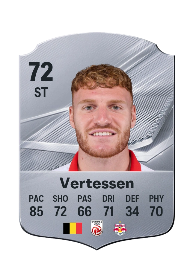 Yorbe Vertessen, Common kartı, reyting 72