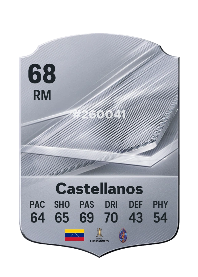 Carta Common de Juan Castellanos, overall 68