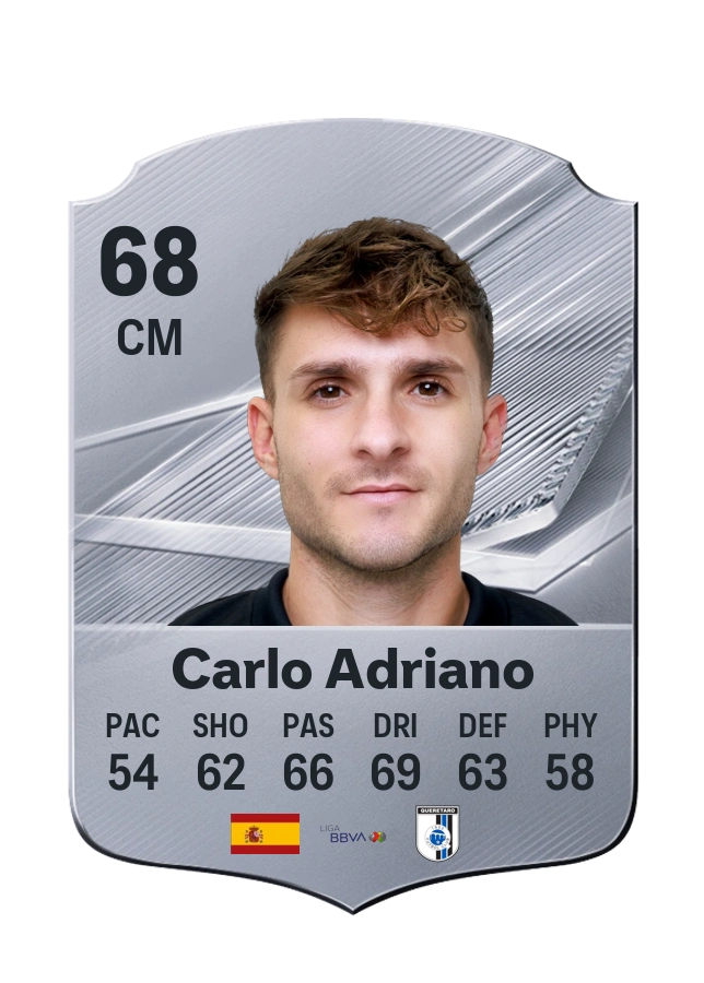 Carlo Adriano, Common card, rated 68
