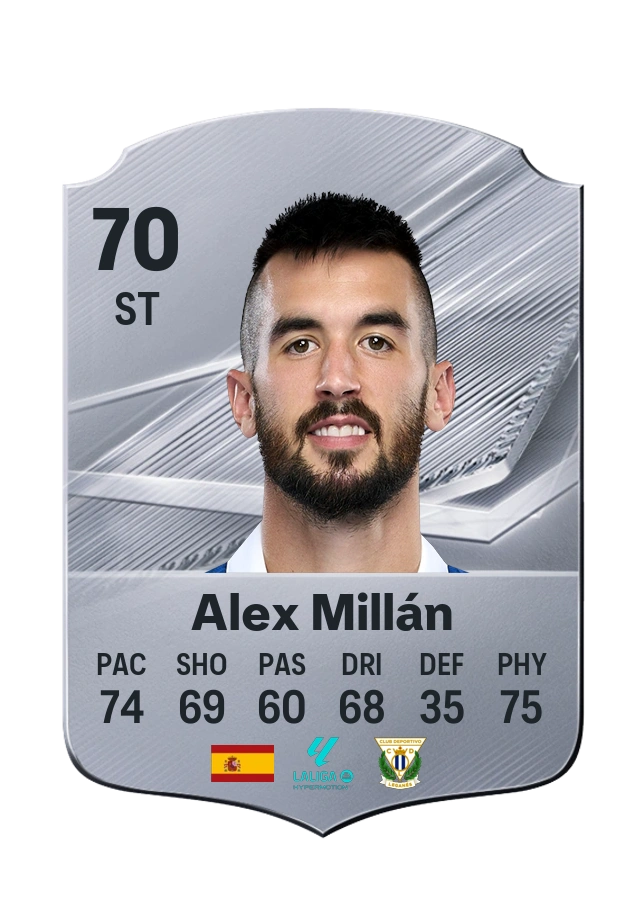Alex Millán, Common card, rated 70