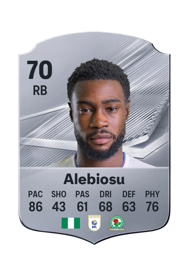 Ryan Alebiosu, Common kartı, reyting 70