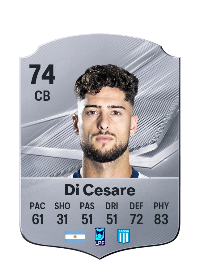 Marco Di Cesare, Common card, rated 74