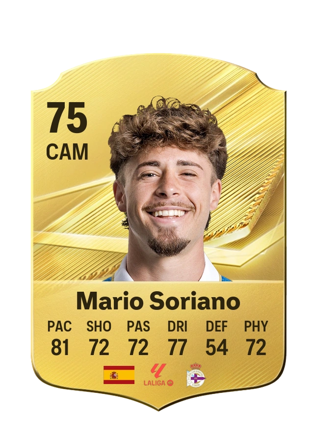 Mario Soriano, Common card, rated 75