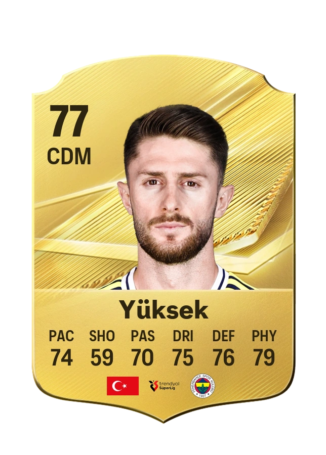 İsmail Yüksek, Common kartı, reyting 77