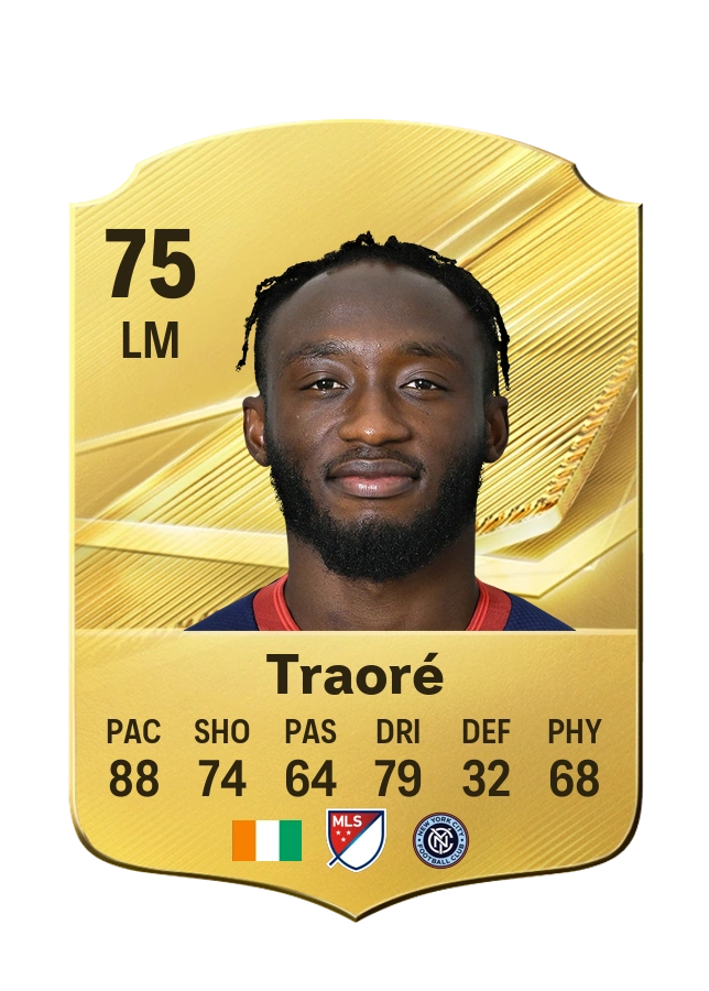 Carta Common di Bénie Traoré, valutazione 75