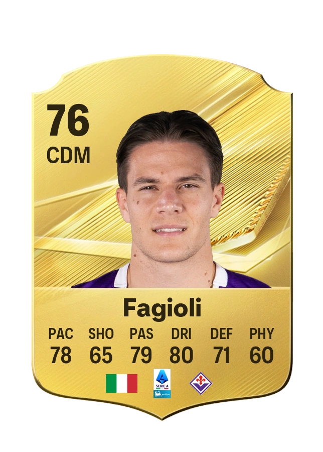 Nicolò Fagioli, Common card, rated 76