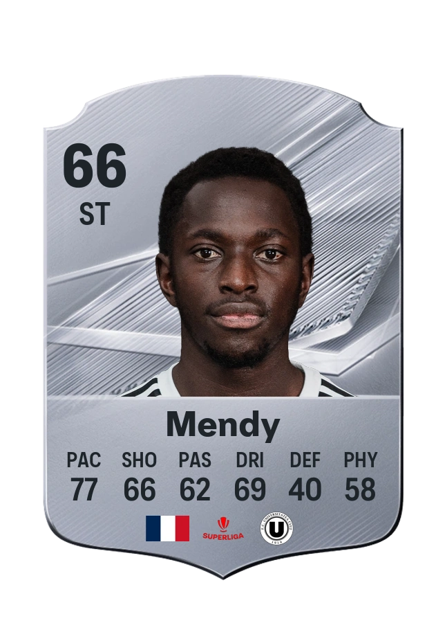 Oucasse Mendy, Common card, rated 66