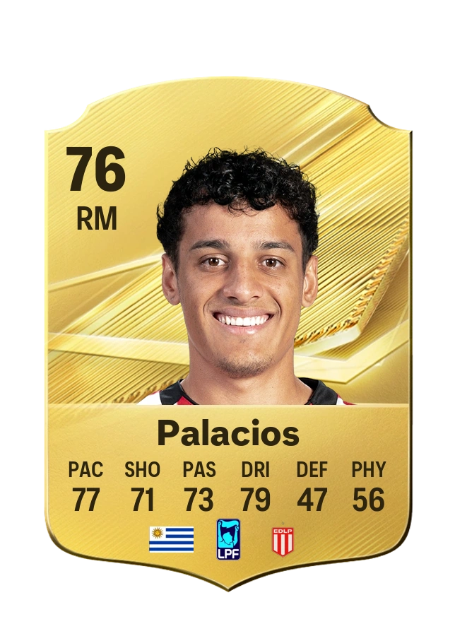 Tiago Palacios, Common card, rated 76