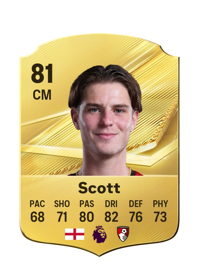 Alex Scott, Common card, rated 81