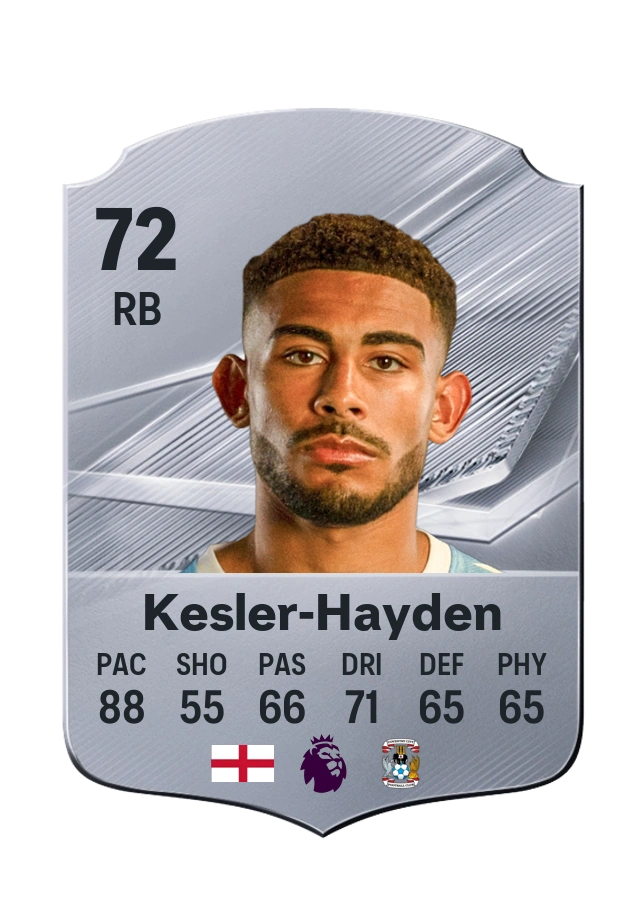 Kaine Kesler-Hayden، بطاقة Common، بتقييم 72