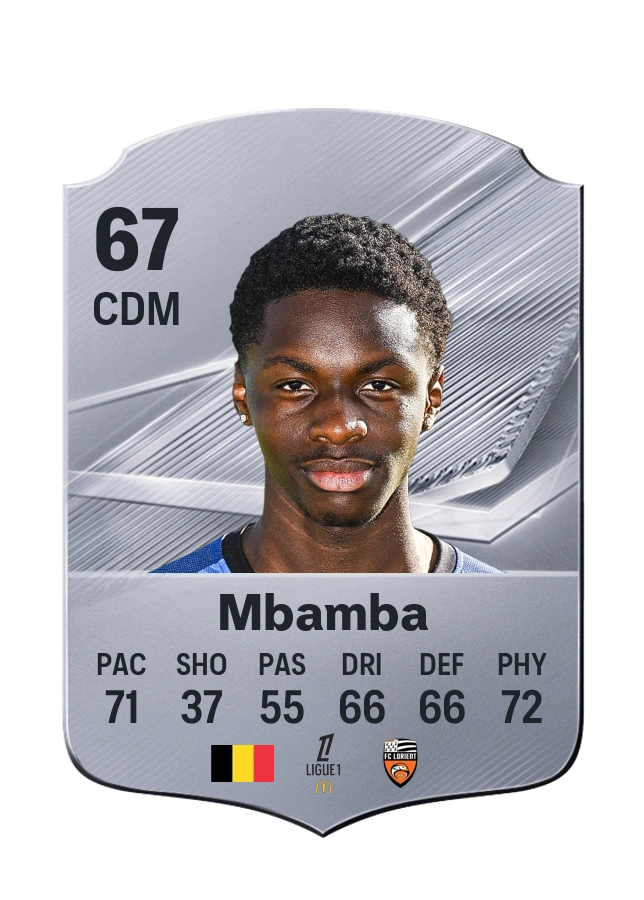 Noah Mbamba, Common card, rated 67