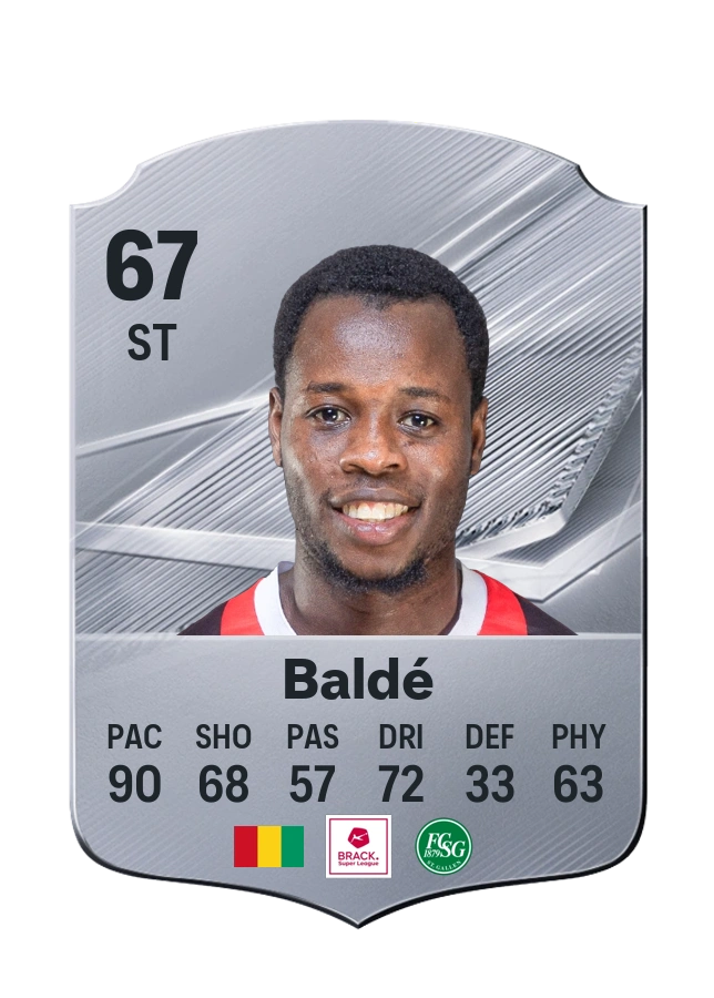Aliou Baldé, Common card, rated 67