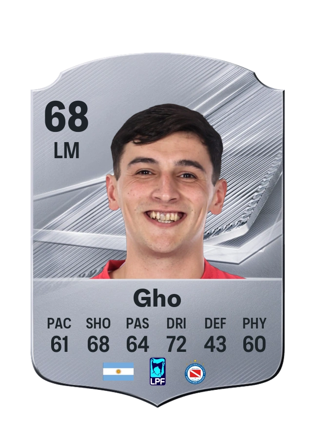 Carta Common di Joaquín Gho, valutazione 68
