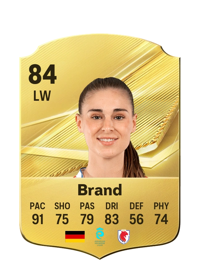 Jule Brand, Common card, rated 84