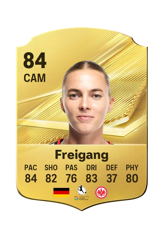 Laura Freigang, Common card, rated 84