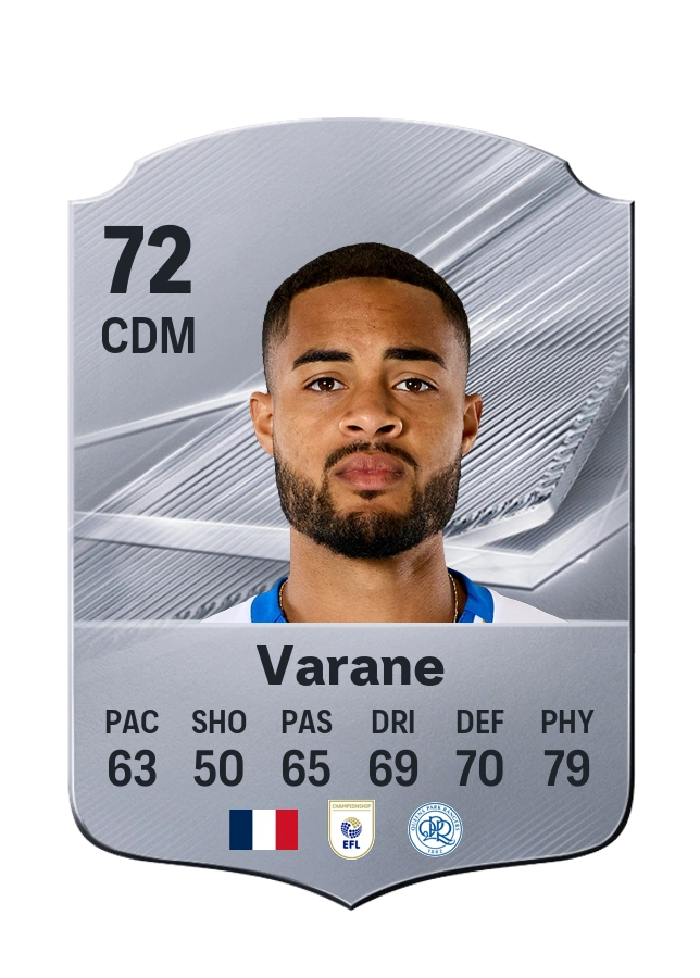Carta Common de Jonathan Varane, overall 72