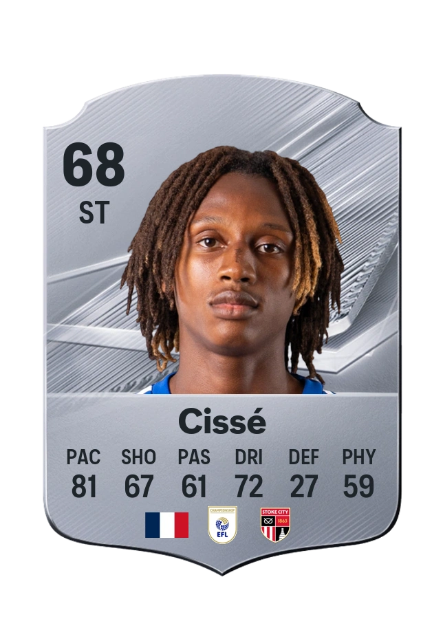 Lamine Cissé, Common card, rated 68