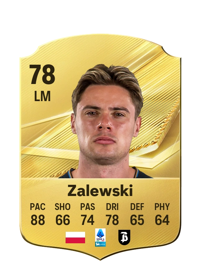 Nicola Zalewski, Common card, rated 78