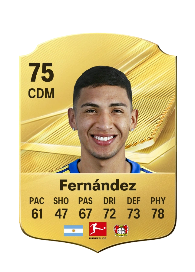 Ezequiel Fernández, Common card, rated 75