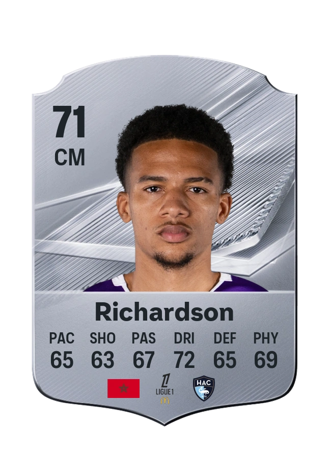 Carta Common di Amir Richardson, valutazione 71