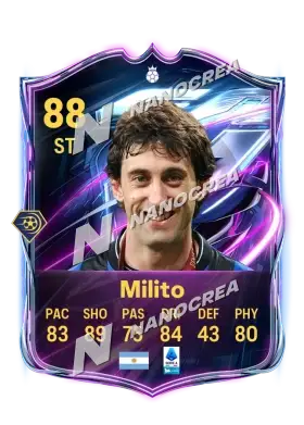 Diego Milito, Base Hero card, rated 88