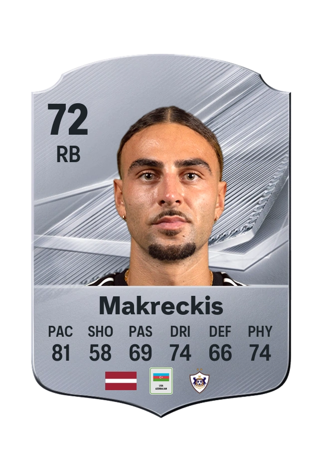 Carta Common di Cebrail Makreckis, valutazione 72