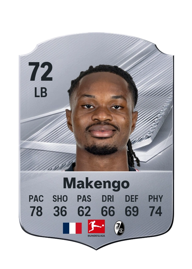 Jordy Makengo, Common card, rated 72
