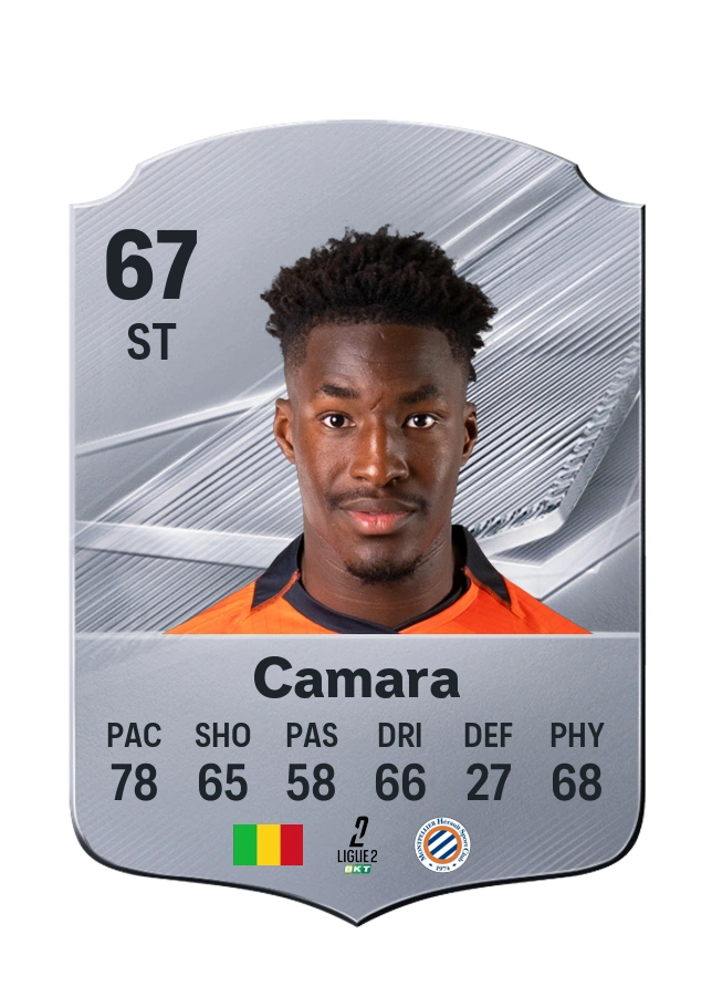 Mamadou Camara, Common kartı, reyting 67