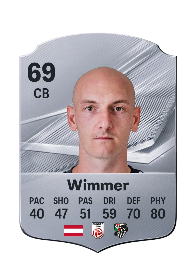 Nicolas Wimmer, karta Common, ocena 69
