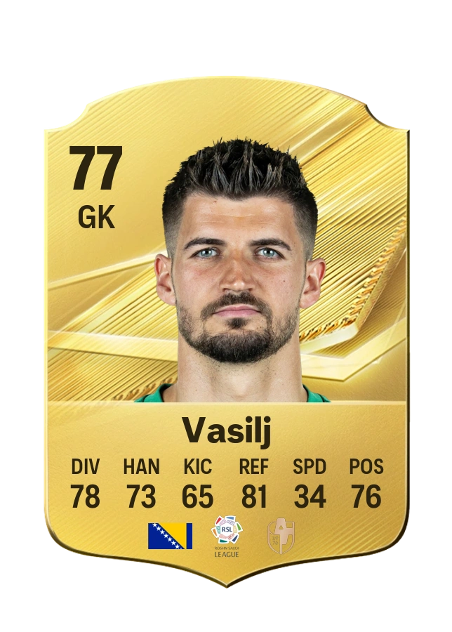Nikola Vasilj, Common card, rated 77