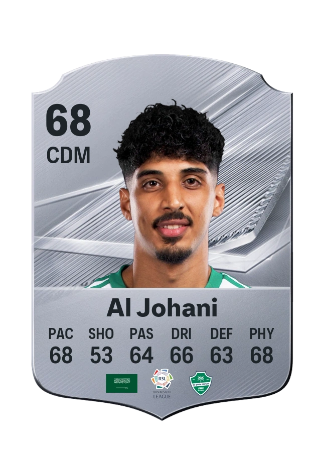 Carta Common de Ziyad Al Johani, valoración 68