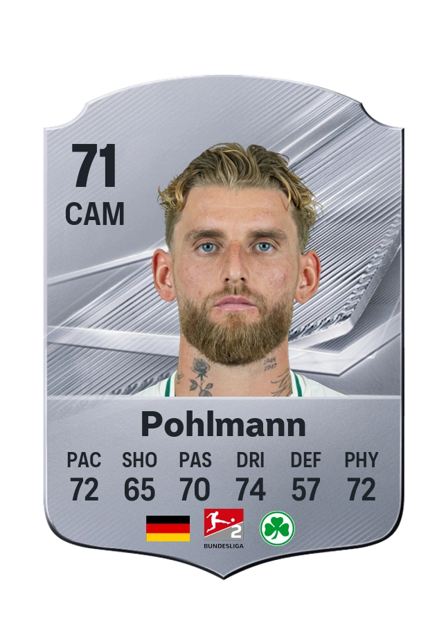 Ole Pohlmann, Common card, rated 71