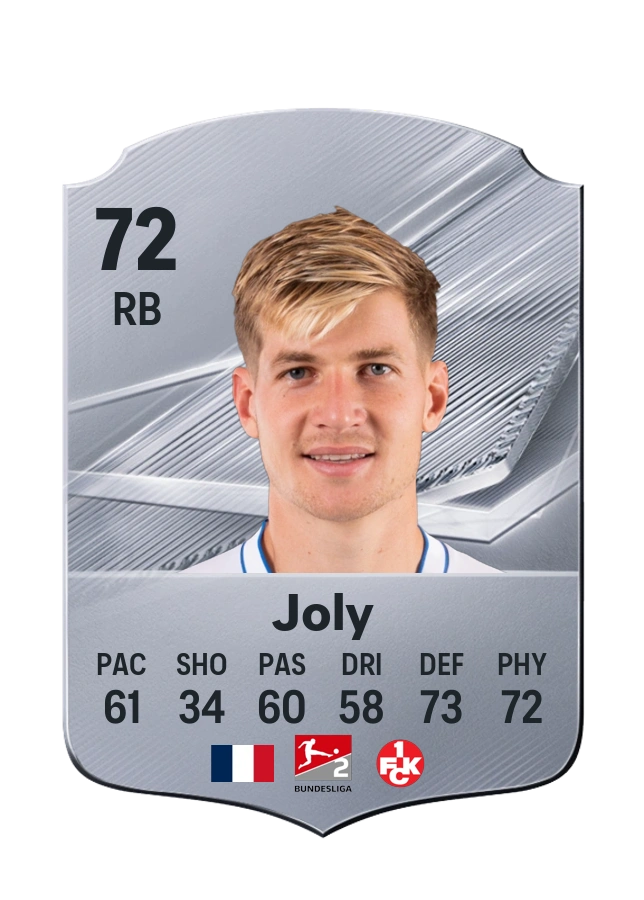 Paul Joly, Common card, rated 72
