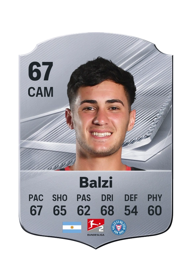 Guillermo Balzi, Common card, rated 67