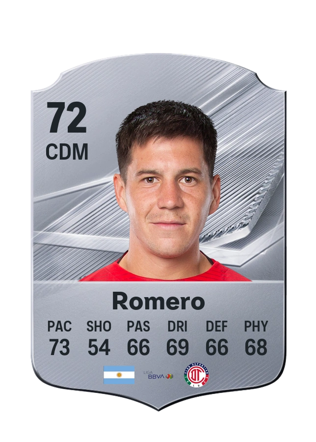 Franco Agustín Romero, Common kartı, reyting 72